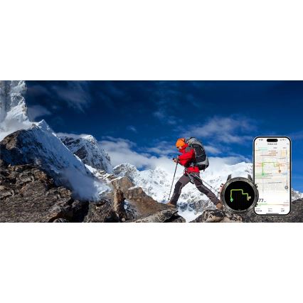 Aligator AW12BK - Chytré hodinky Watch GPS 500 mAh IP69K černá
