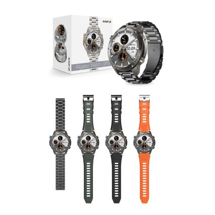 Aligator AW12BK - Chytré hodinky Watch GPS 500 mAh IP69K černá