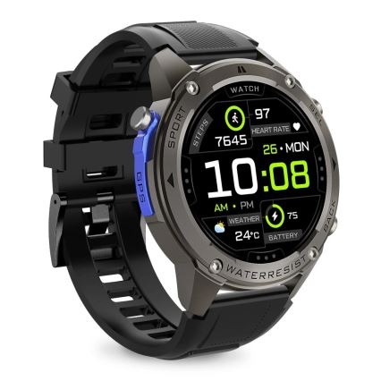 Aligator AW12BK - Chytré hodinky Watch GPS 500 mAh IP69K černá