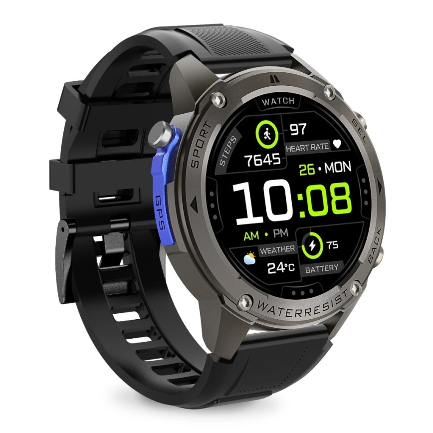 Aligator AW12BK - Chytré hodinky Watch GPS 500 mAh IP69K černá