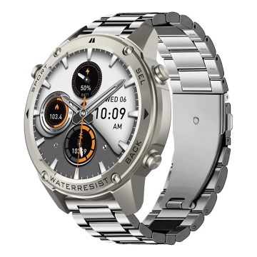Aligator AW12SR - Chytré hodinky Watch GPS 500 mAh IP69K stříbrná