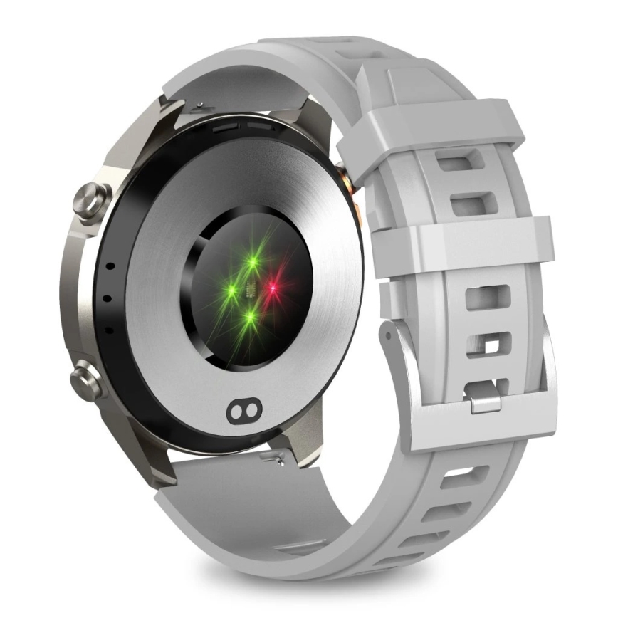 Aligator AW12SR - Chytré hodinky Watch GPS 500 mAh IP69K stříbrná