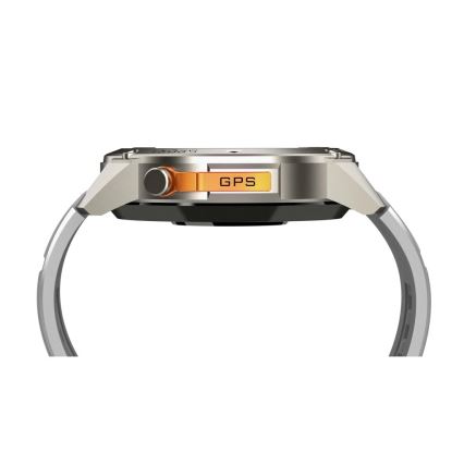 Aligator AW12SR - Chytré hodinky Watch GPS 500 mAh IP69K stříbrná
