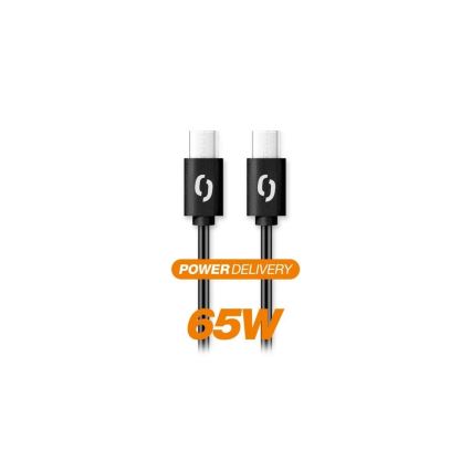 Aligator DATKP48 - USB kabel USB-C / USB-C 65W Power Delivery 1,5m černá