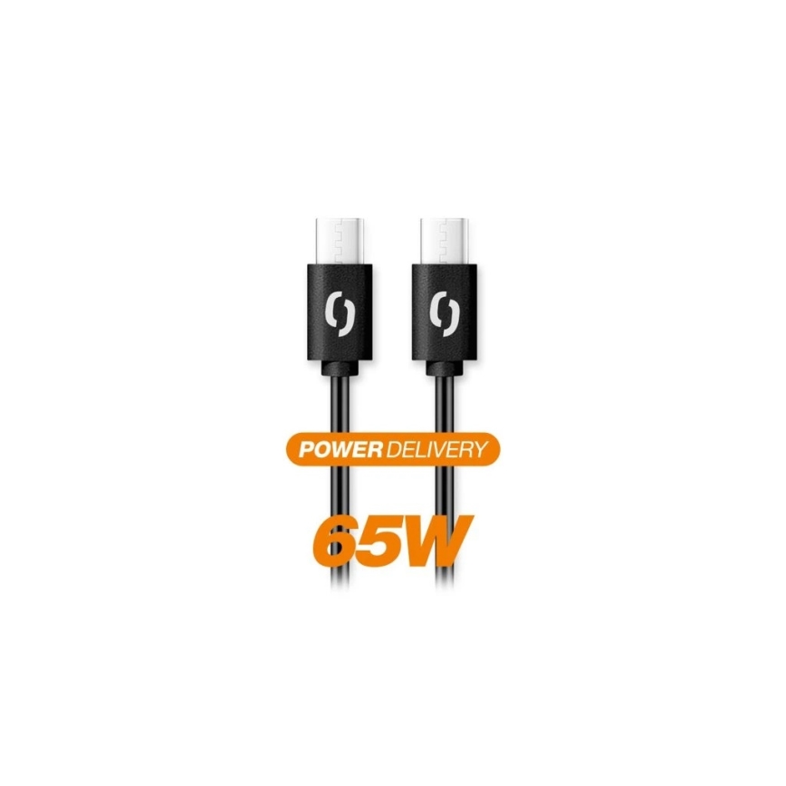Aligator DATKP48 - USB kabel USB-C / USB-C 65W Power Delivery 1,5m černá