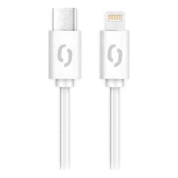 Aligator DATKP61 - USB kabel USB-C / Lightning 30W Power Delivery 2,5m bílá