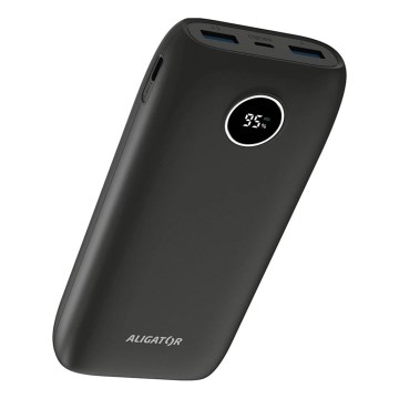 Aligator PBPD20BK - Power Bank s LCD displejem Power Delivery 20000 mAh/20W/3,7V černá