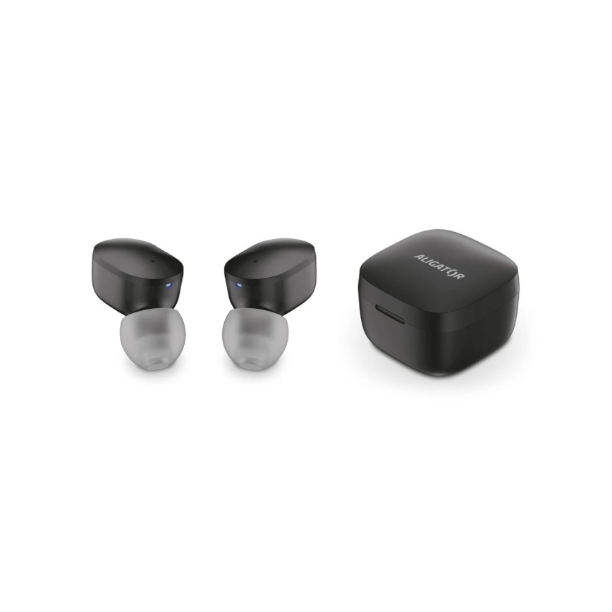 Aligator TWS05 - Bezdrátová sluchátka Pods LITE 200 mAh + 2x 30 mAh IP30 černá