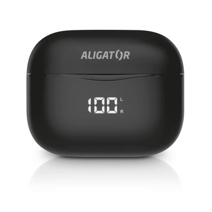 Aligator TWS06 - Bezdrátová sluchátka Pods PRO 3 200 mAh + 2x 30 mAh IP30 černá