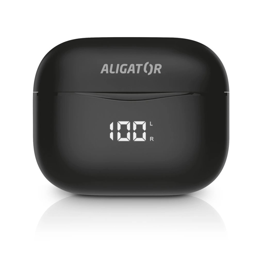 Aligator TWS06 - Bezdrátová sluchátka Pods PRO 3 200 mAh + 2x 30 mAh IP30 černá