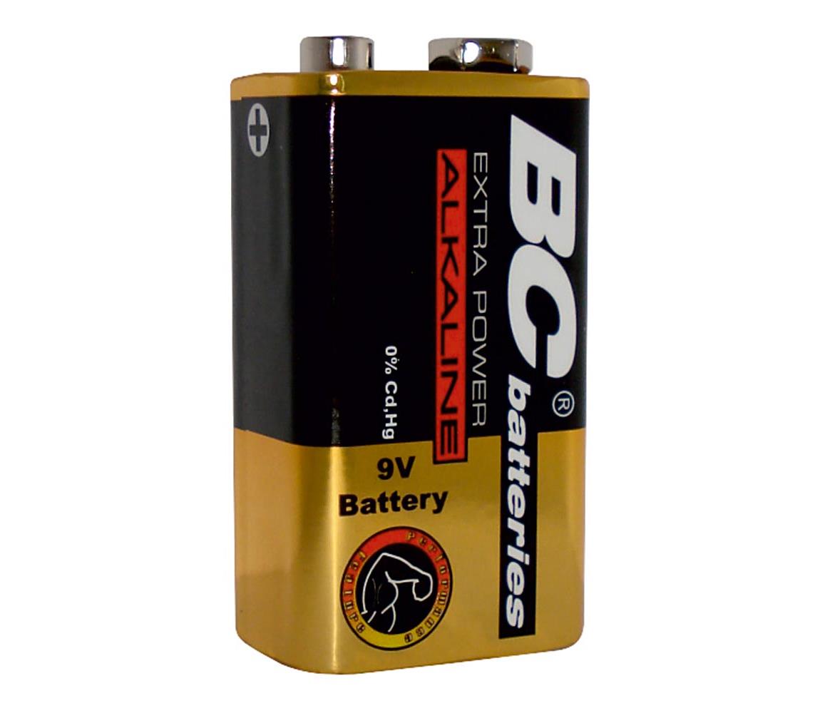 Baterie centrum Alkalická baterie EXTRA POWER 9V BC0007