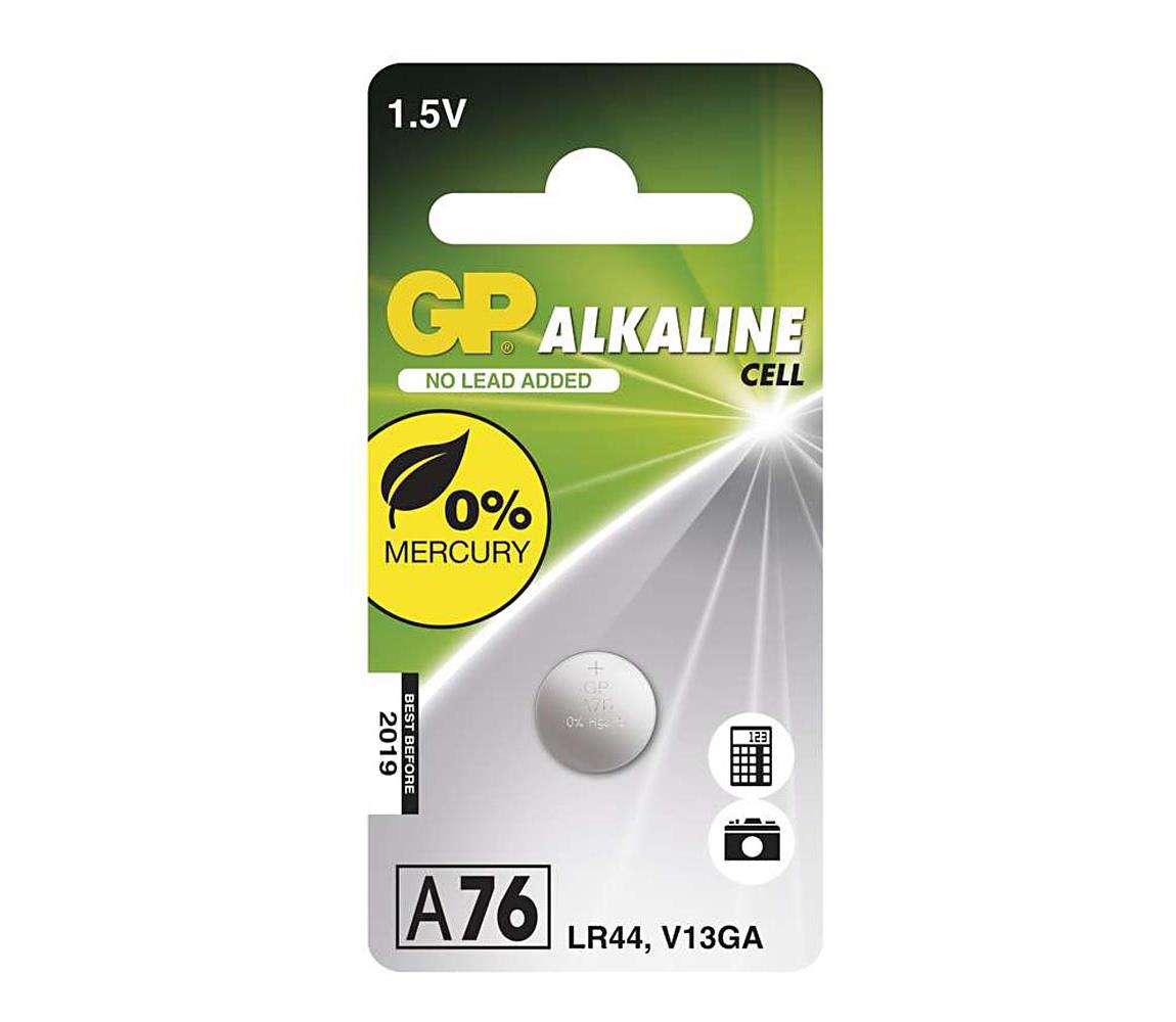 EMOS Alkalická baterie knoflíková A76 GP ALKALINE 1,5V/110 mAh EMS086