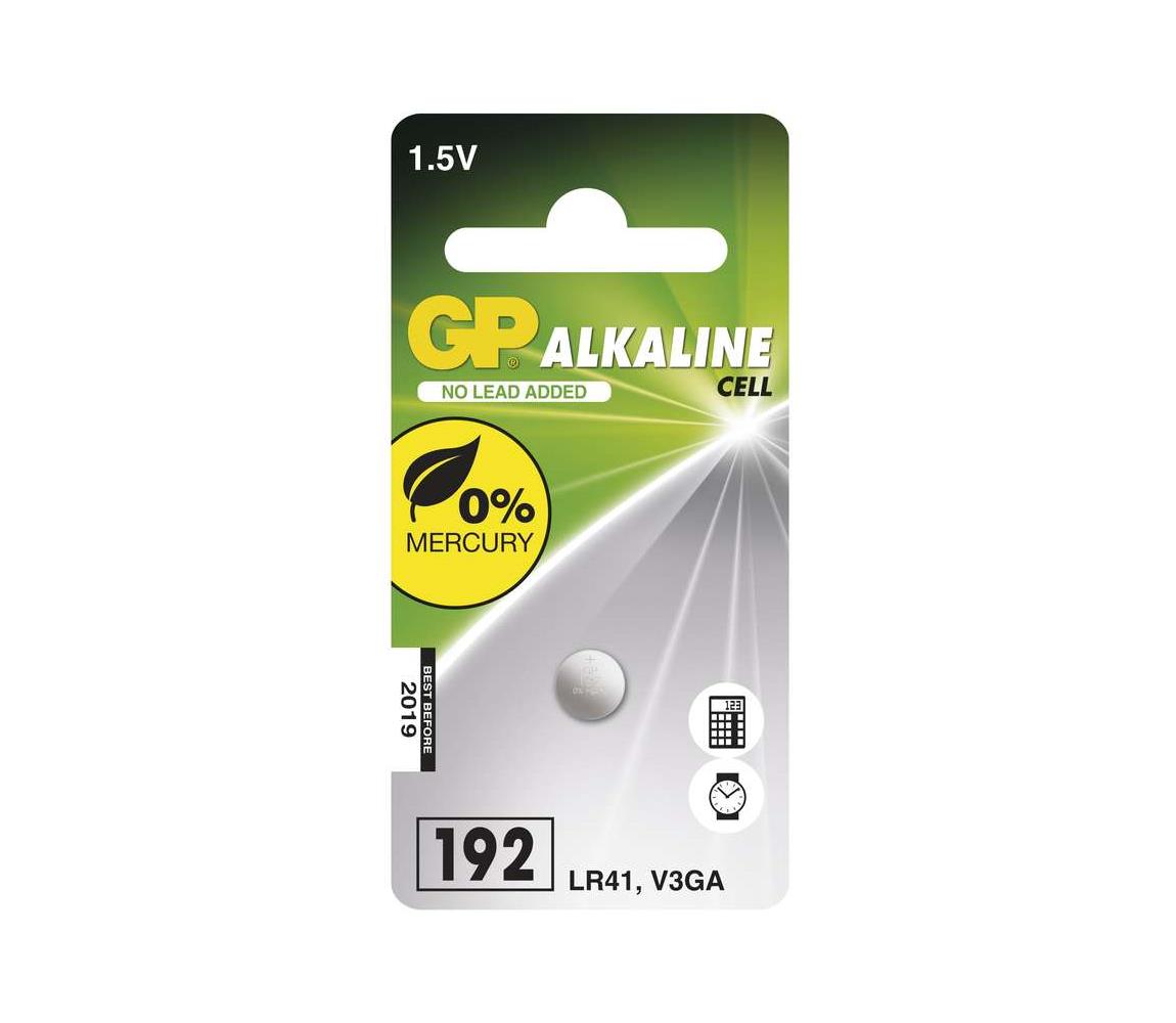  Alkalická baterie knoflíková LR41 GP ALKALINE 1,5V/24 mAh 