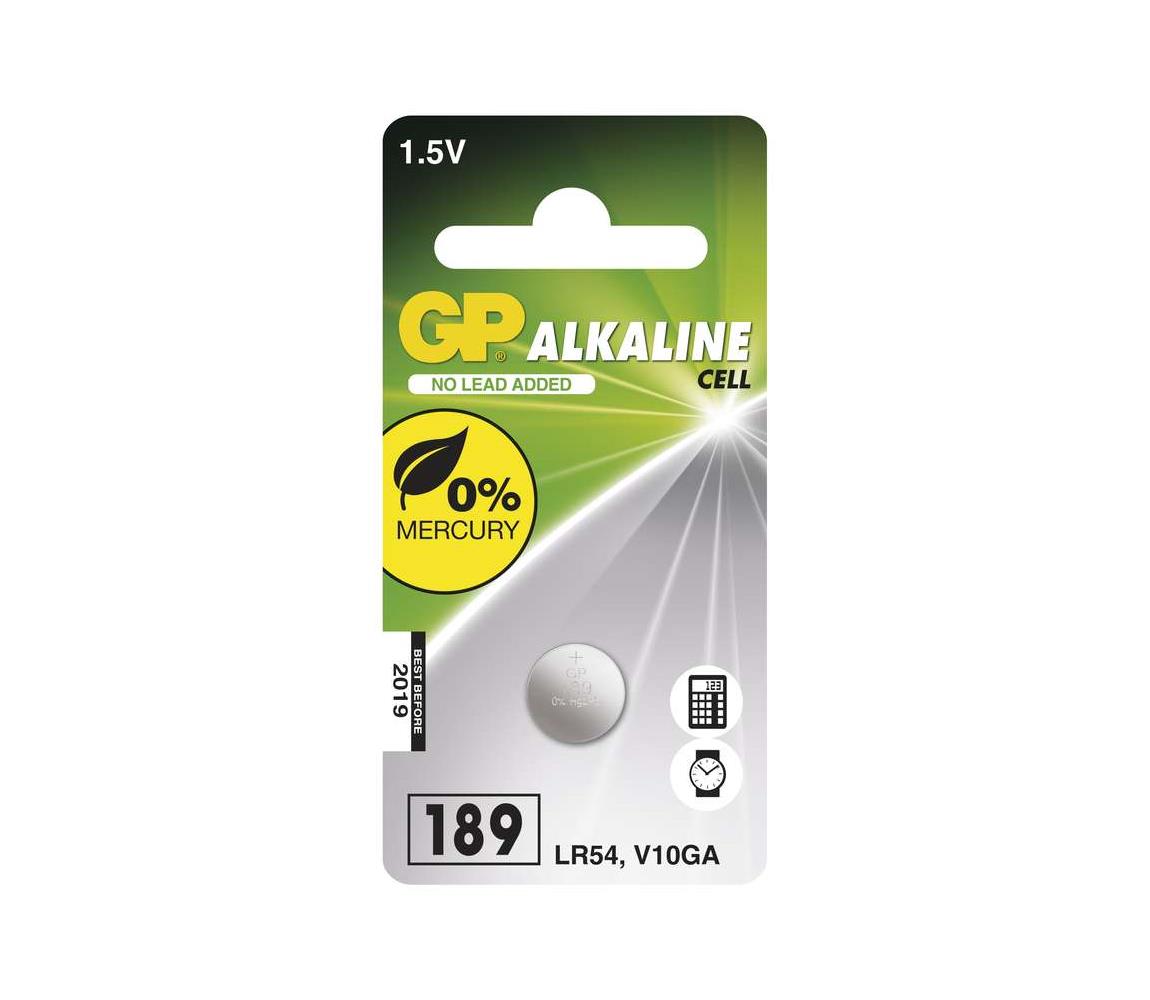  Alkalická baterie knoflíková LR54 GP ALKALINE 1,5V/44 mAh 