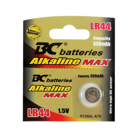 Alkalická knoflíková baterie LR44 1,5V