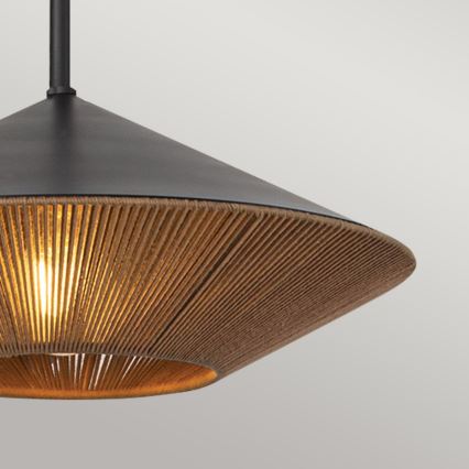 Alora Mood - Lustr na tyči DAPHNE 1xE27/60W/230V pr. 38,1 cm černá