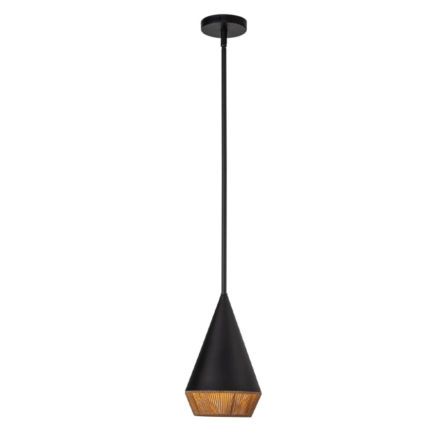 Alora Mood - Lustr na tyči DAPHNE 1xE27/60W/230V pr. 18,1 cm černá/hnědá