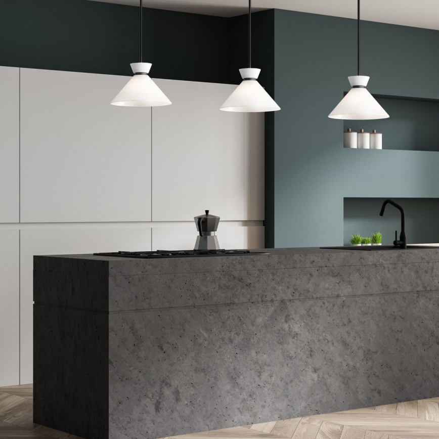 Alora Mood - Lustr na tyči HALSTON 1xE27/60W/230V černá