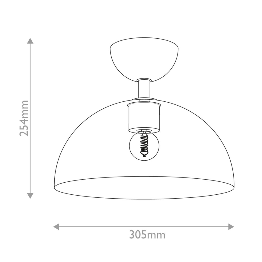 Alora Mood - Stropní svítidlo JUDE 1xE27/60W/230V pr. 30,5 cm mosaz