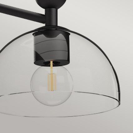 Alora Mood - Lustr na tyči JUDE 3xE27/60W/230V černá