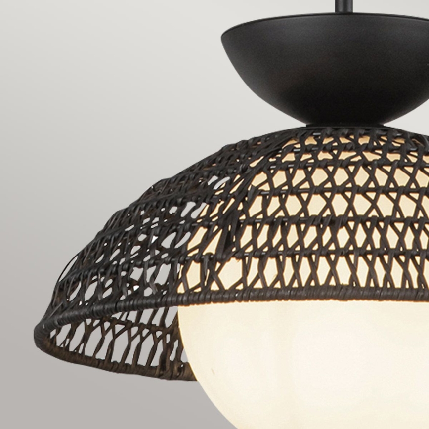 Alora Mood - Lustr na tyči PERTH 1xE27/60W/230V pr. 37,5 cm černá