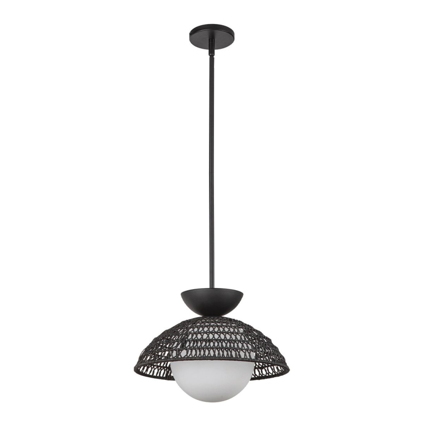 Alora Mood - Lustr na tyči PERTH 1xE27/60W/230V pr. 37,5 cm černá