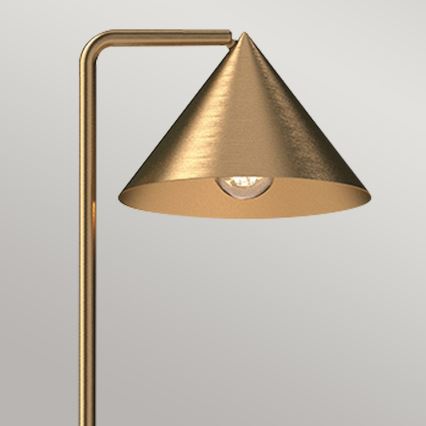 Alora Mood - Stojací lampa REMYCK 1xE27/60W/230V zlatá