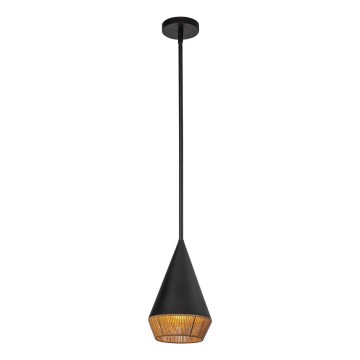 Alora Mood - Lustr na tyči DAPHNE 1xE27/60W/230V pr. 18,1 cm černá/hnědá