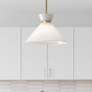 Alora Mood - Lustr na tyči HALSTON 1xE27/60W/230V zlatá