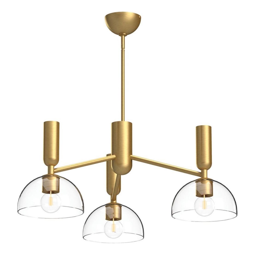 Alora Mood - Lustr na tyči JUDE 3xE27/60W/230V pr. 96,8 cm mosaz