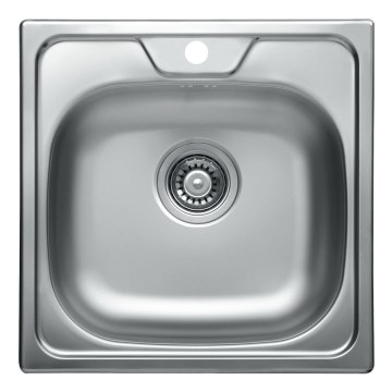 ALVEUS 1074634 - Kuchyňský dřez ALLUX 48x48 cm matná ocel/satin