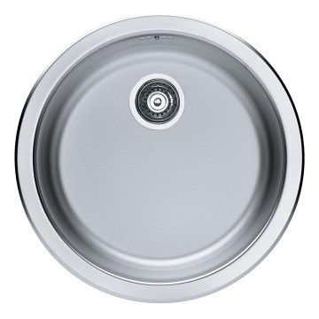 ALVEUS 1084837 - Kuchyňský dřez FORM pr. 45 cm matná ocel/satin, velká výpusť