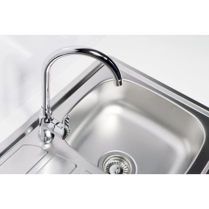 ALVEUS 1100215 - Kuchyňský dřez ZOOM 61,5x50 cm satin, pro horní montáž