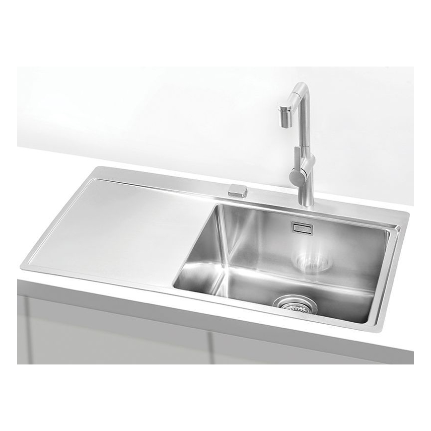 ALVEUS 1103653 - Kuchyňský dřez PURE 86x52,5 cm satin, pravý