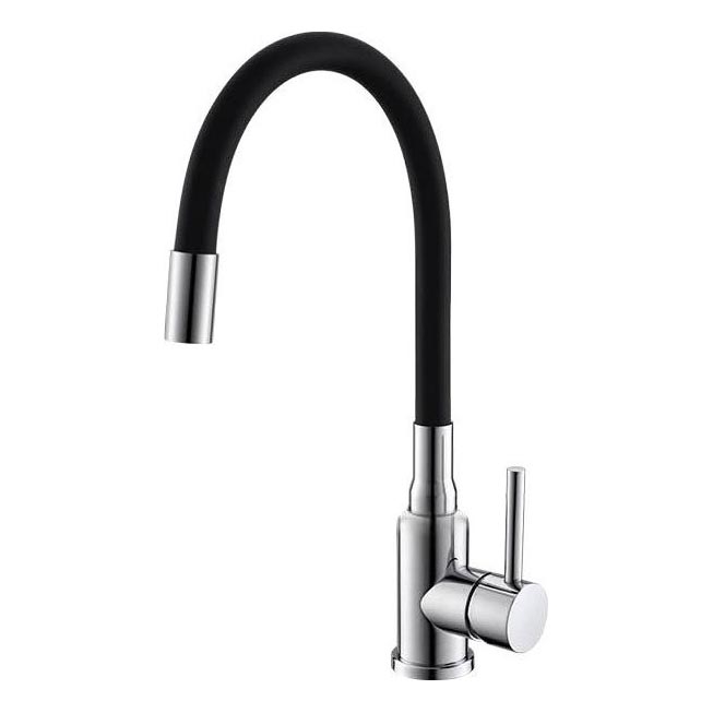 ALVEUS 1144427 - Dřezová baterie s flexibilním ramínkem MINTAS 34 cm lesklý chrom/černá