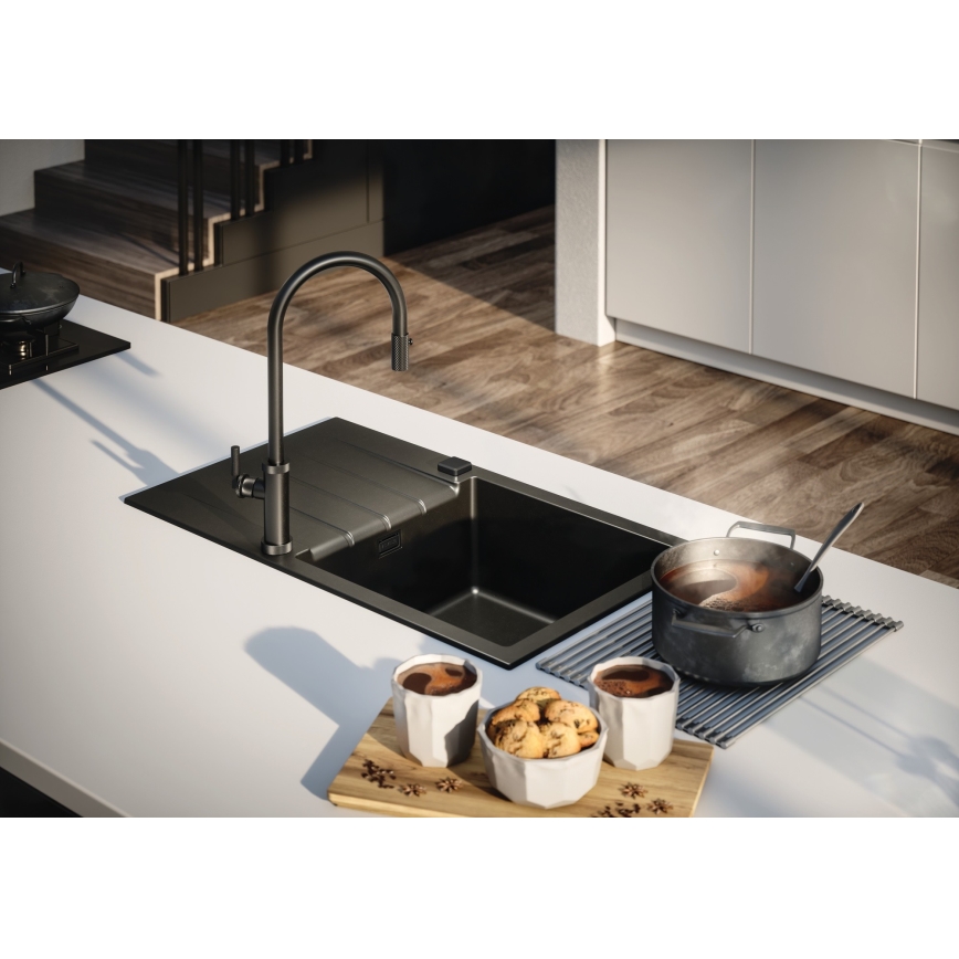ALVEUS 1148159 - Kuchyňský dřez CADIT 79x50 cm granit/černá