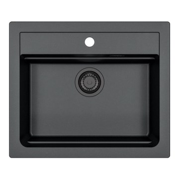 ALVEUS 1148162 - Kuchyňský dřez ATROX 59x50 cm granit/černá