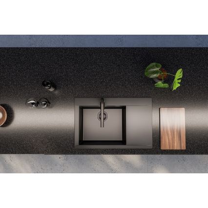 ALVEUS 1149305 - Kuchyňský dřez PURE 79x51,5 cm granit/černá