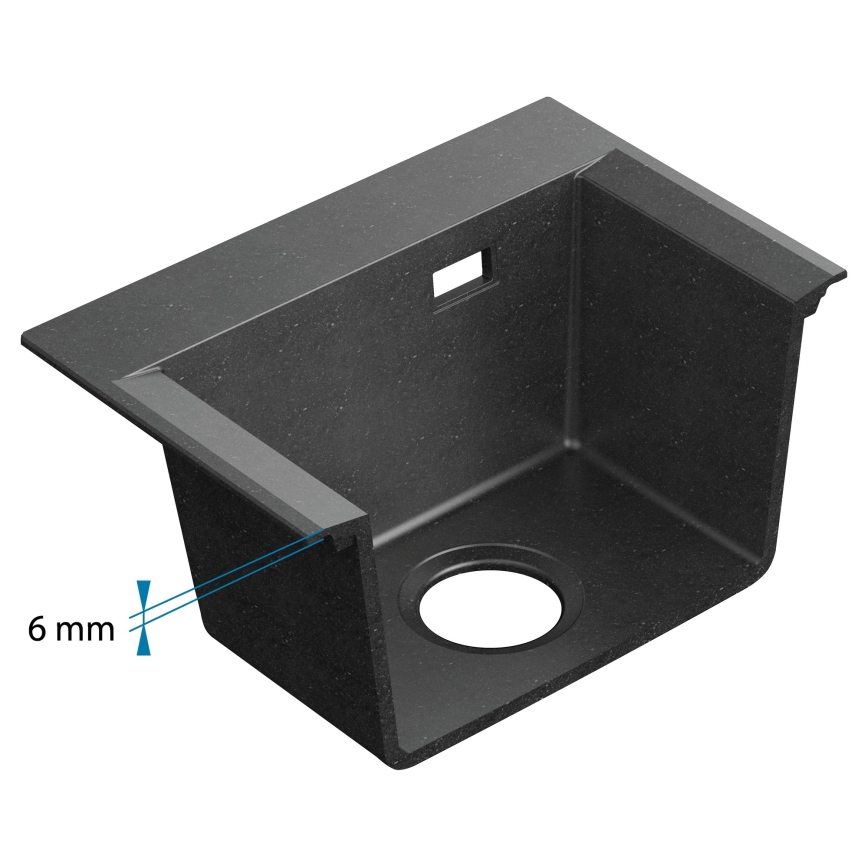 ALVEUS 1149503 - Kuchyňský dřez PURE 79x51,5 cm granit/černá