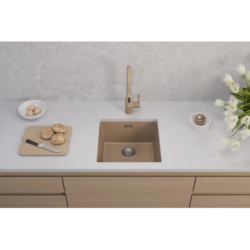 ALVEUS 1150047 - Kuchyňský dřez OMNI 45x45 cm granit/béžová