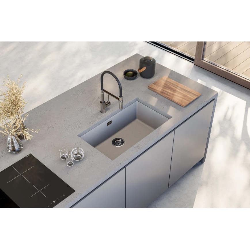 ALVEUS 1150058 - Kuchyňský dřez OMNI 75x45 cm granit/bílá