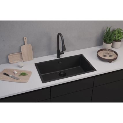 ALVEUS 1150064 - Kuchyňský dřez OMNI 75x45 cm granit/černá