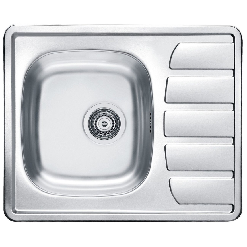 ALVEUS SETA265 - Kuchyňský dřez ZOOM 61,5x50 cm + dřezová baterie RIVIERA 14,8 cm satin/lesklý chrom