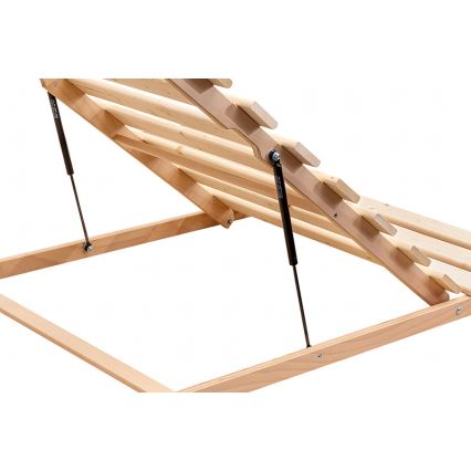 Ambiamo - Pevný laťový rošt s výklopem od nohou HOVDEN 200x90 cm