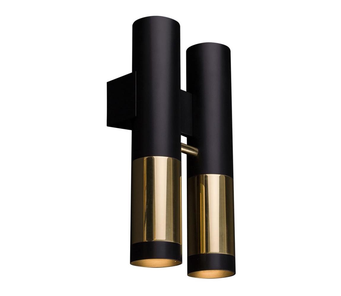 Amplex Amplex 8360 - Nástěnné svítidlo KAVOS 2xGU10/15W/230V černá AML0136