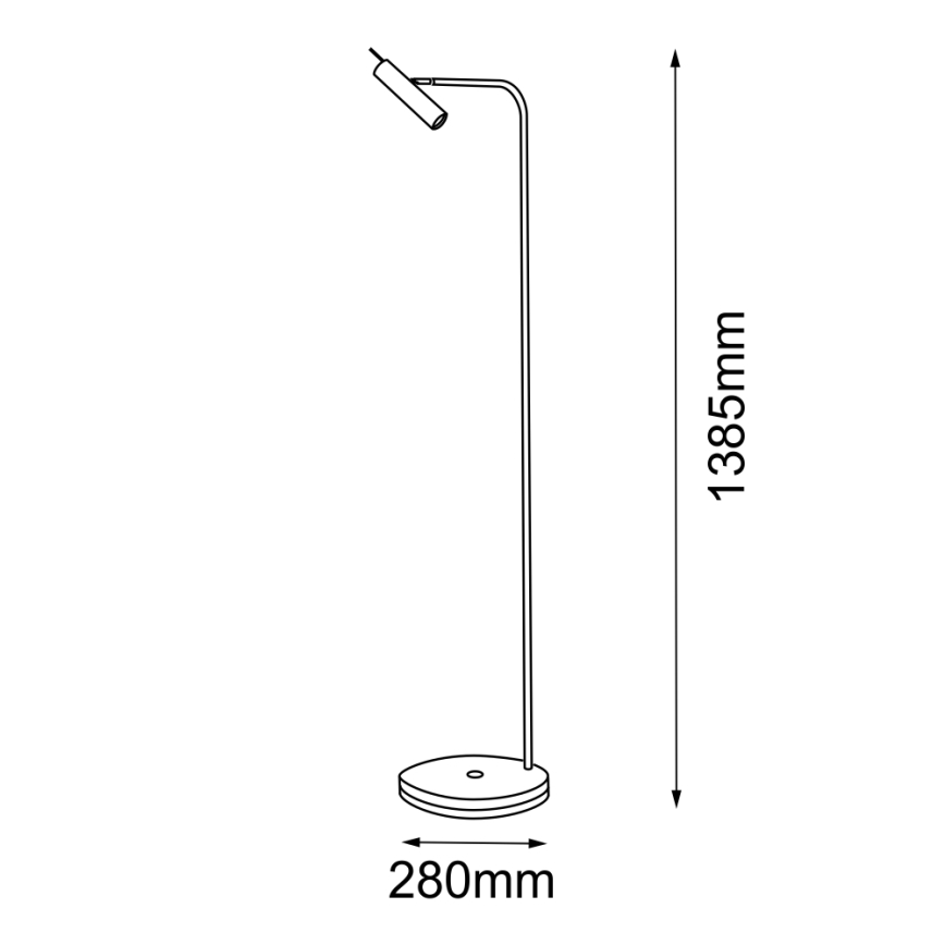 Amplex - Stojací lampa 1xGU10/15W/230V