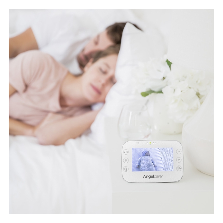 Angelcare - SADA Monitor dechu 16x16 cm + dětská video chůvička USB