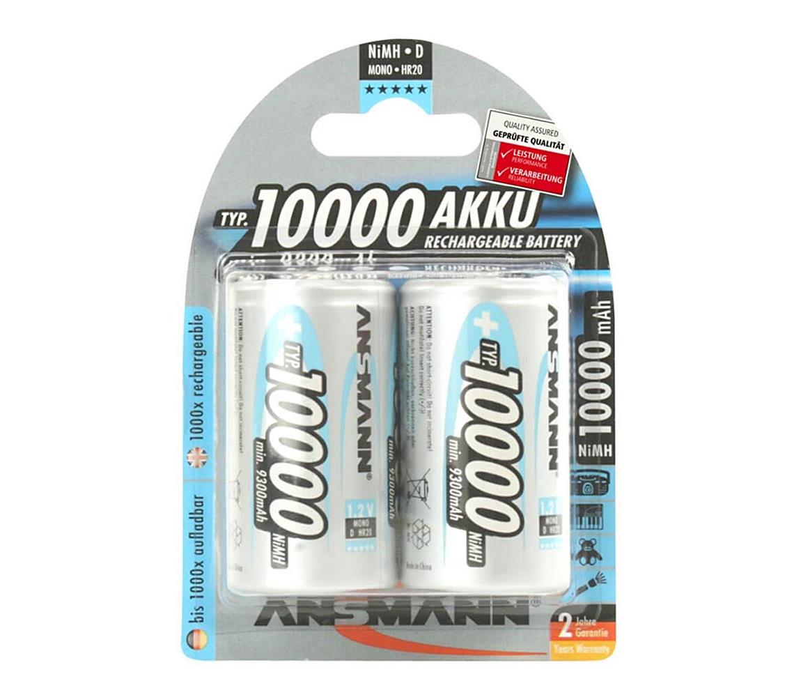 Ansmann Ansmann 06549 Mono D - 2ks nabijecí baterie D NiMH/1,2V/1000mAh AN031