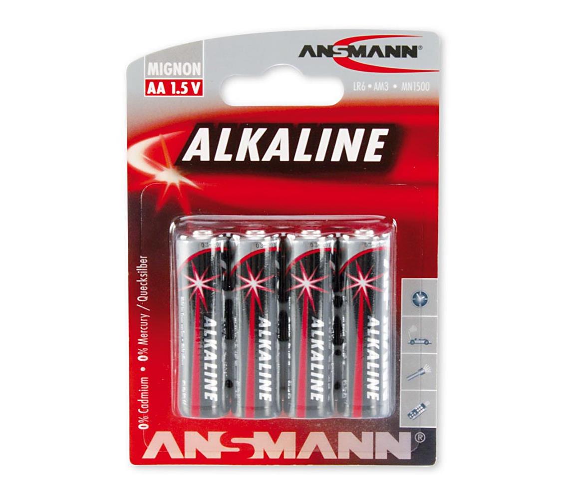 Ansmann Ansmann 09629 LR6 AA RED - 4ks alkalická baterie 1,5V 