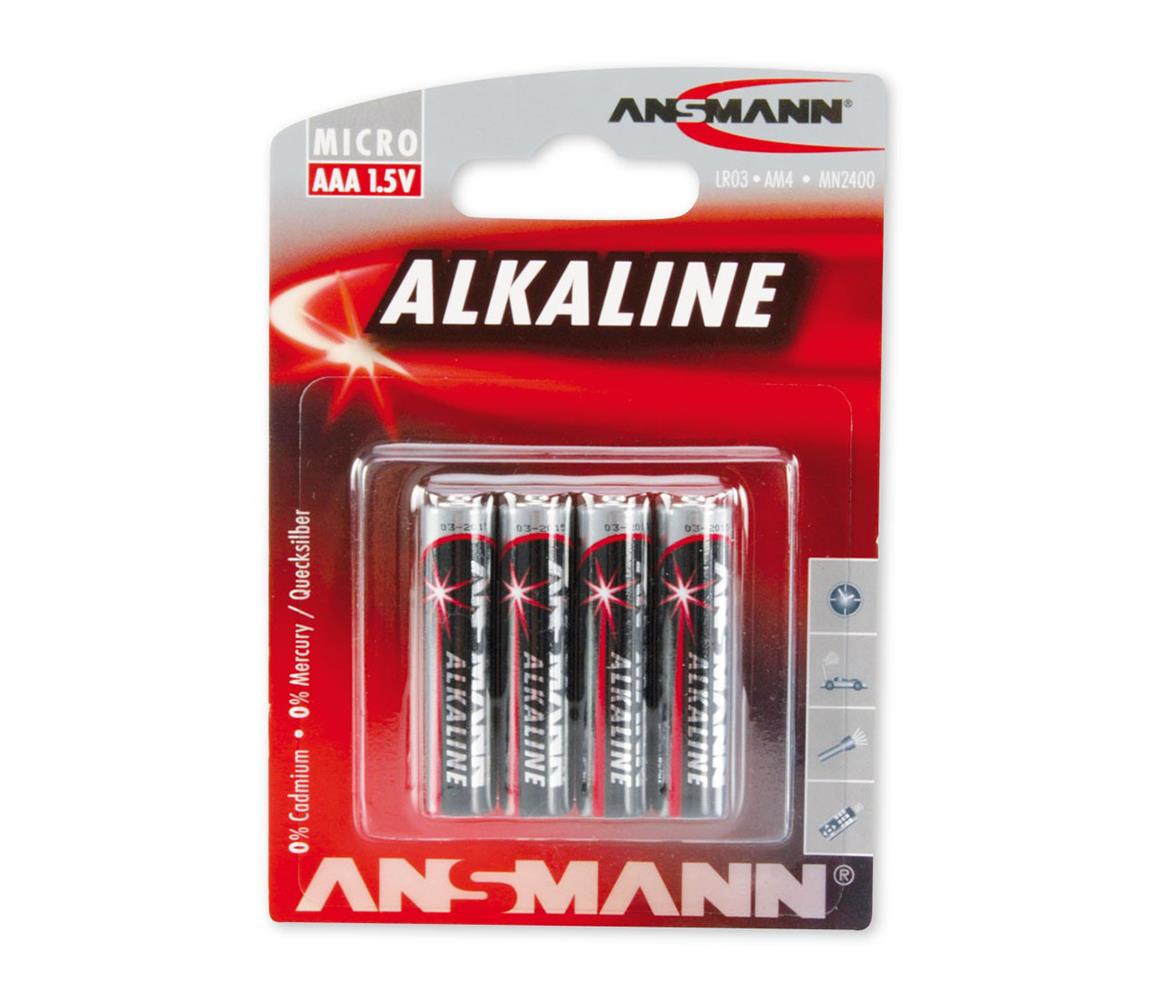 Ansmann Ansmann 09630 LR03 AAA RED - 4ks alkalická baterie 1,5V 